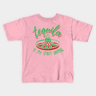 Tequila is my spirit animal Kids T-Shirt